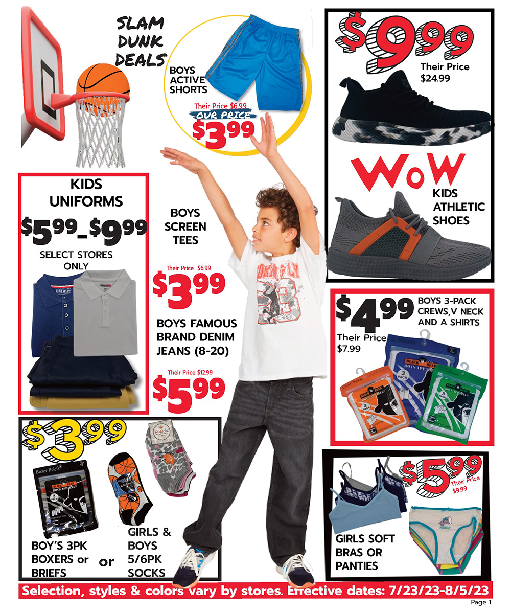 Current Monthly Specials Circular from your local Roses Discount Store