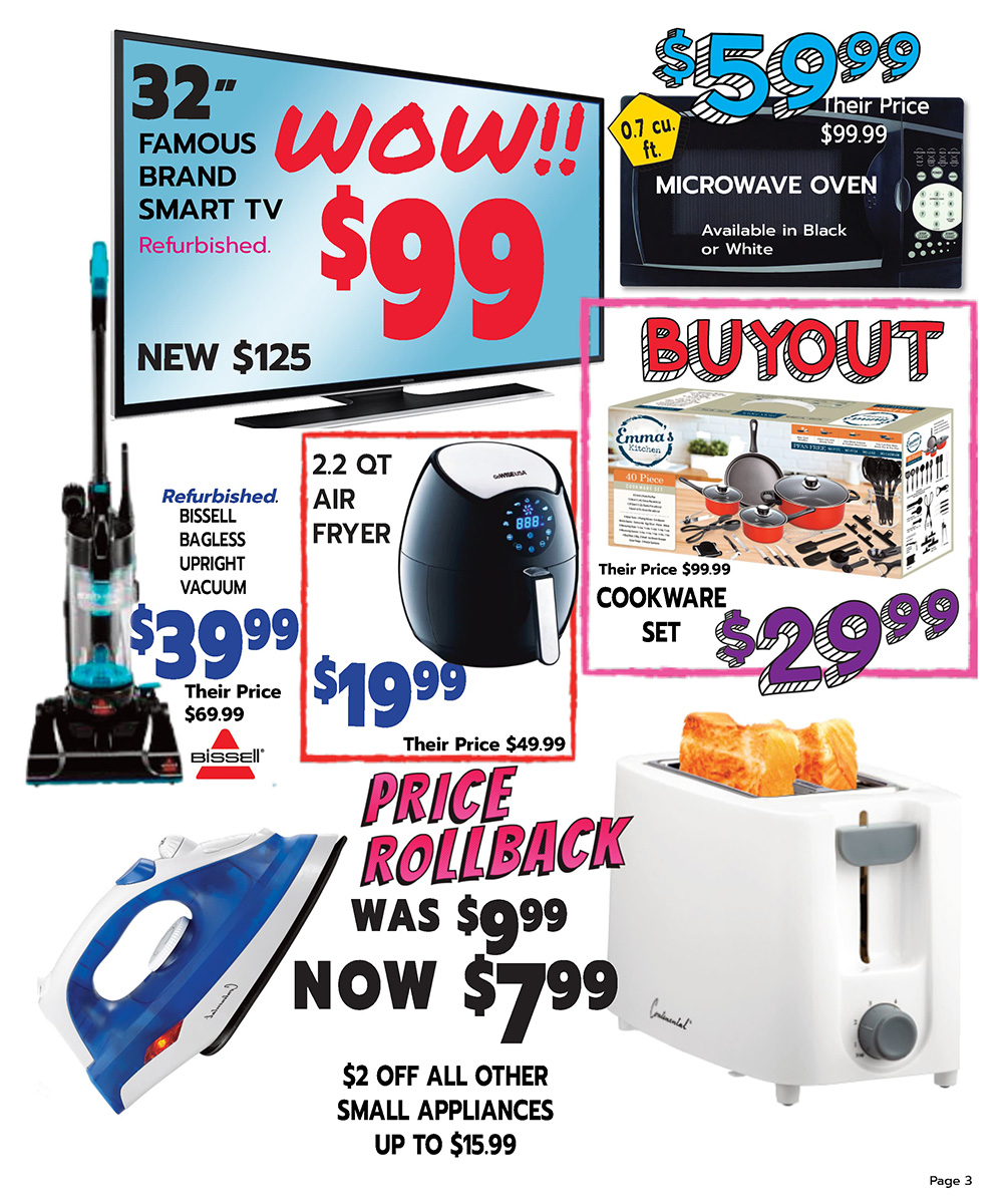 Current Monthly Specials Circular from your local Roses Discount Store
