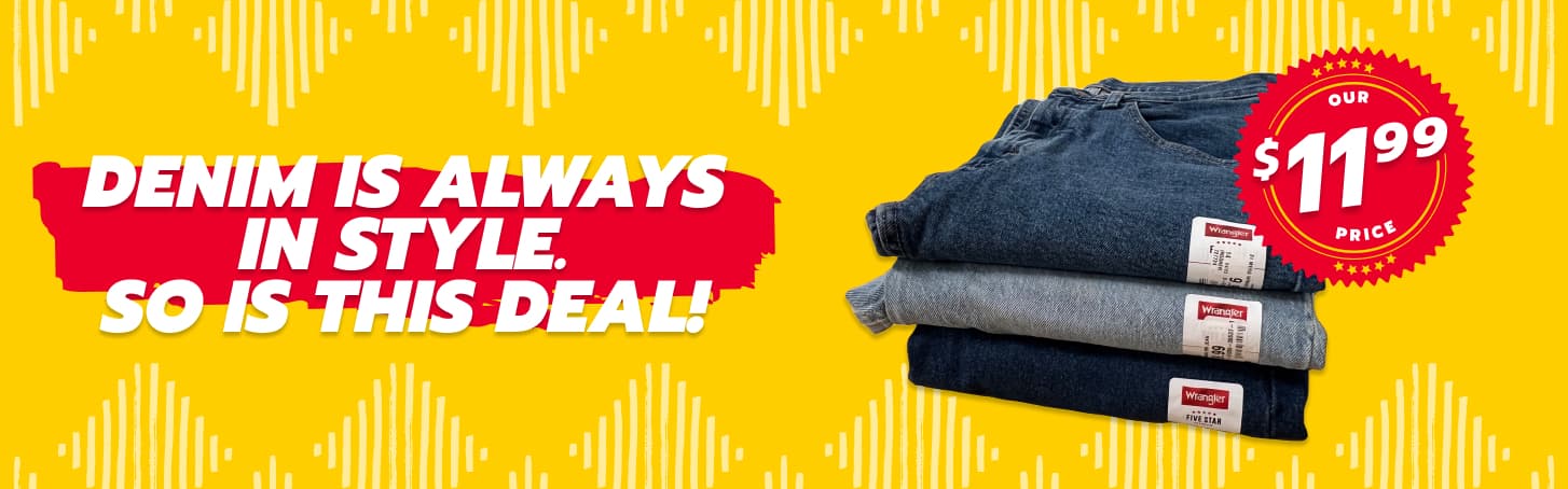 Denim is always in style. So is this deal!