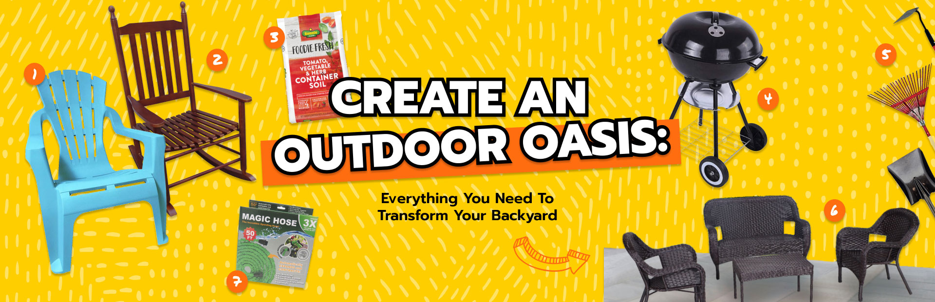 Create an outdoor oasis