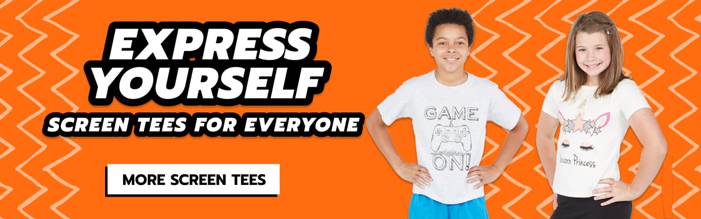 Express yourself, screen tees for everyone