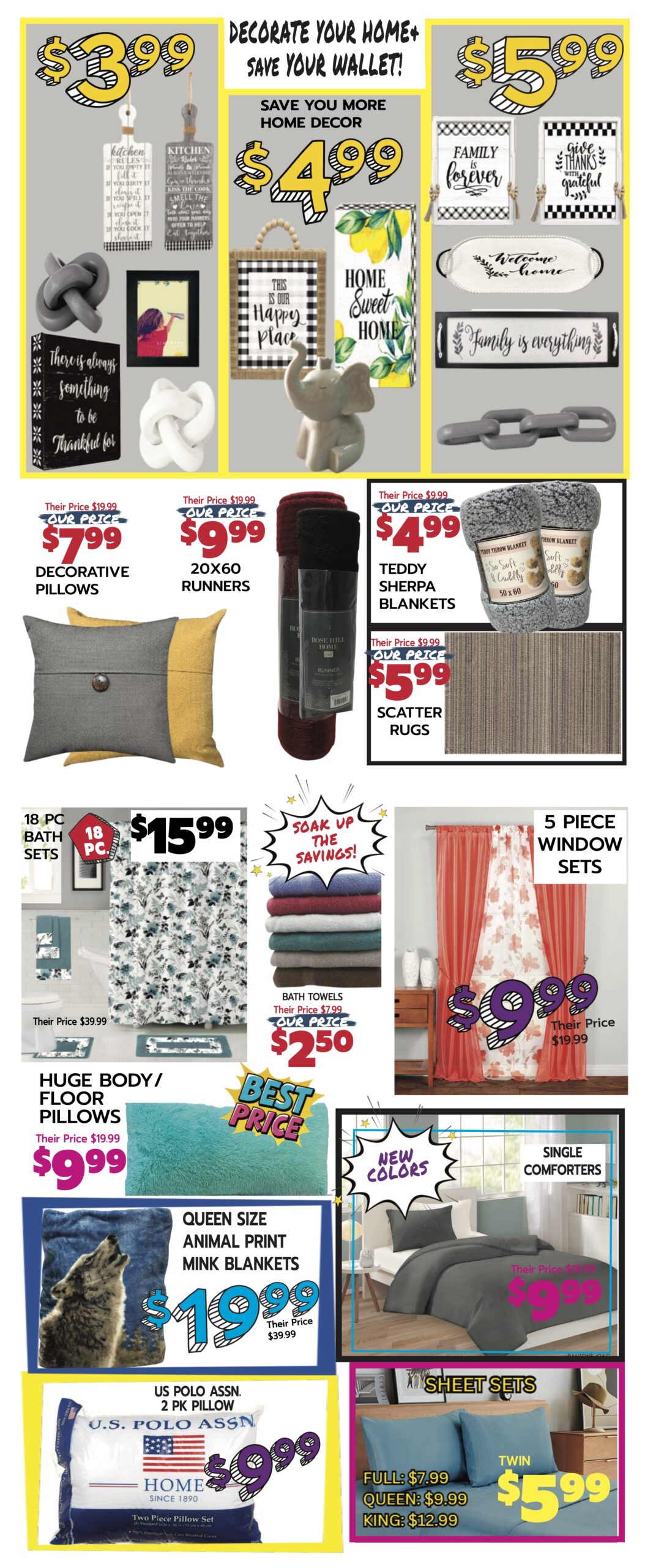 Current Monthly Specials Circular from your local Roses Discount Store